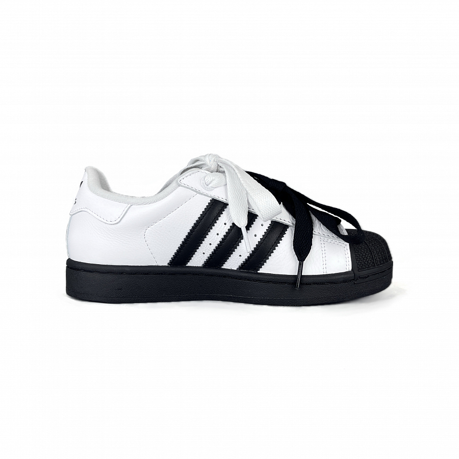 Adidas Originals Superstar 2 Abrasion Resistant Low Top Skateboard Shoes Unisex Black White купить в интернет-магазине Yoocart с быстрой доставкой по России.