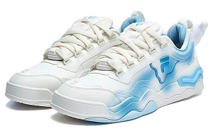 FILA FUSION KICK Wave Bottom Sneakers Low Top Skateboard Shoes Men's White Blue 1 3828256