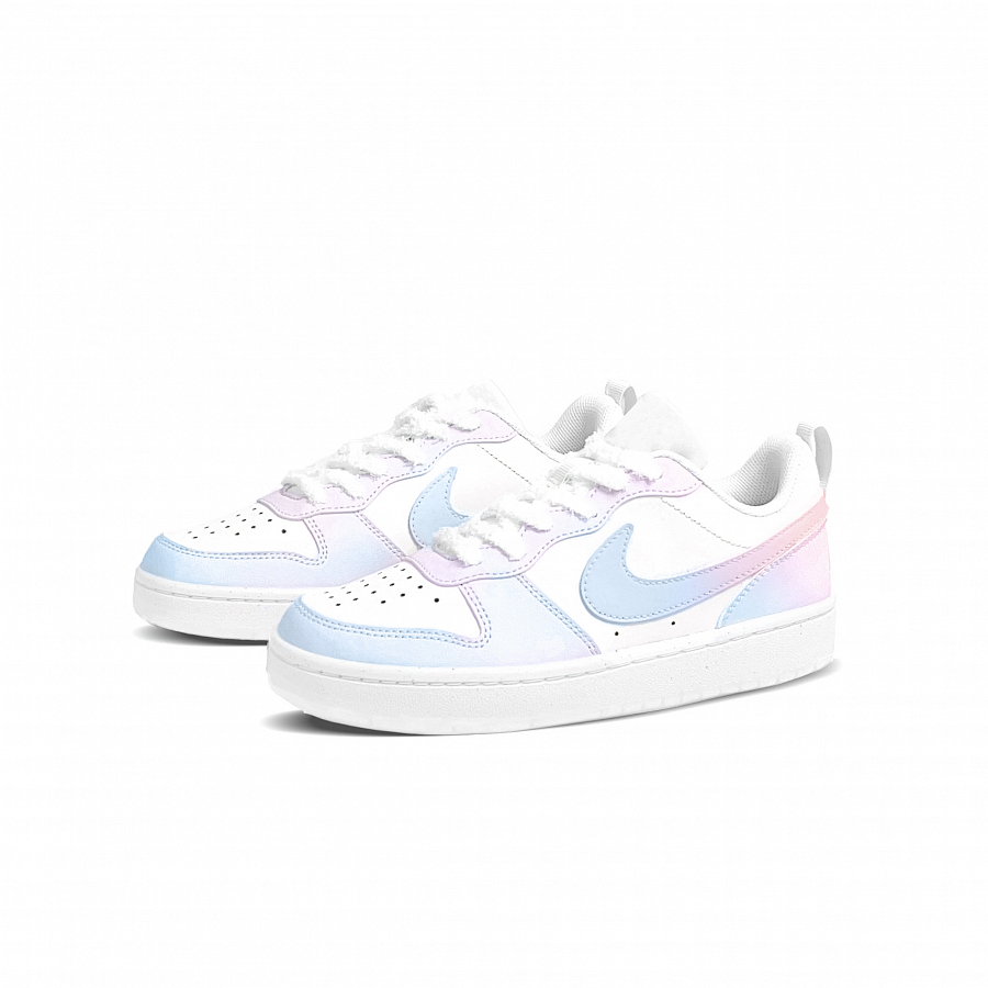 Nike Court Borough Blue Pink Glaze, Shopping Bag Abrasion Resistant Low Top Skateboard Shoes Women's Blue Pink купить в интернет-магазине Yoocart с быстрой доставкой по России.