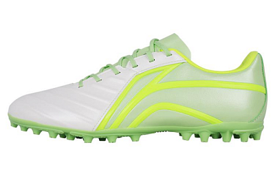 LiNing MG Cushioning Anti-Slip And Wear-Resistant Soccer Shoes Men's Green White