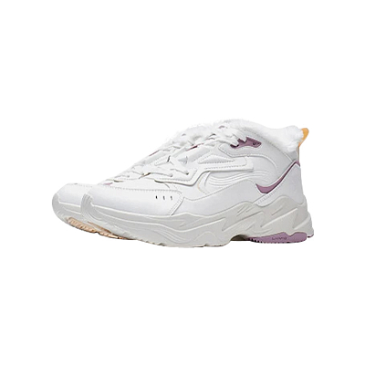 LiNing Cushioned Slip-Resistant Mid-Top Casual Shoes Women's Ecru