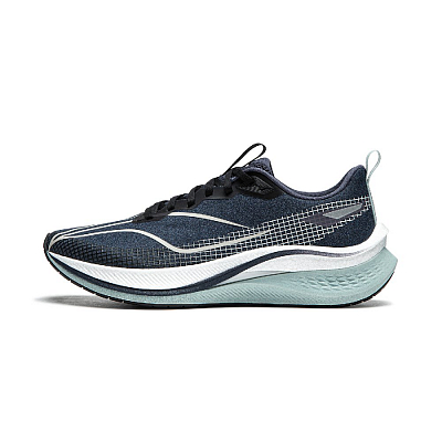 LiNing Red Hare 7 Pro Cushioned Slip-Resistant Low-Top Running Shoes Men's Screen Mountain Blue