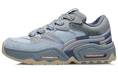 LiNing CF Low-Top Sports Casual Shoes Men's Mist Blue