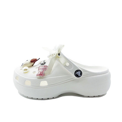 Crocs Classic Platform Clog Clogs Unisex White