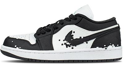 Jordan Air Jordan 1 Abrasion Resistant Low Top Vintage Basketball Shoes Unisex Black