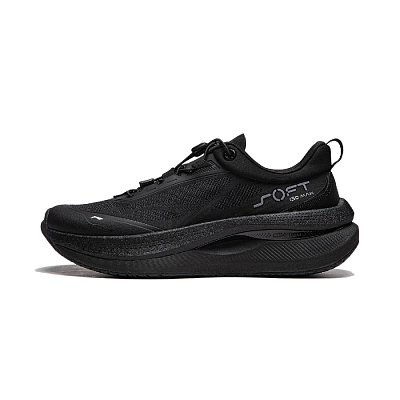 LiNing SOFT GO MAX Slip Resistant, Abrasion Resistant, Breathable Low Top Casual Shoes Men's Black