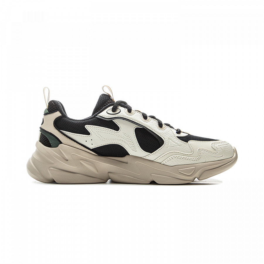 LiNing Clouds Cushioning Anti-Slip And Wear-Resistant Support Low-Top Chunky Sneakers Men's White Black купить в интернет-магазине Yoocart с быстрой доставкой по России.