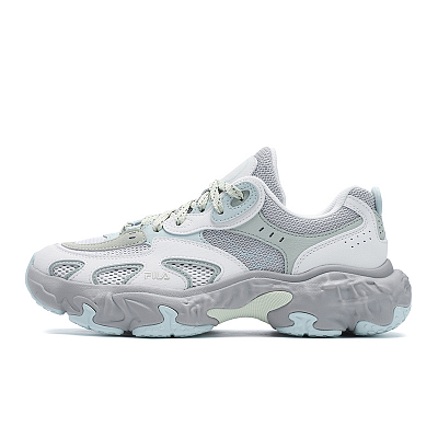 FILA TORNADO Hurricane Shoes Breathable And Lightweight Low top Casual Shoes Women's White Gray