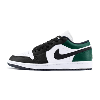 Jordan Air Jordan 1 LOW Abrasion Resistant Low Top Vintage Basketball Shoes Unisex Black Green