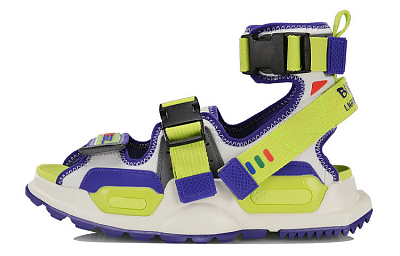 WANJUZONGDONGYUAN x LiNing Reburn Beach Sandals Men's White Green
