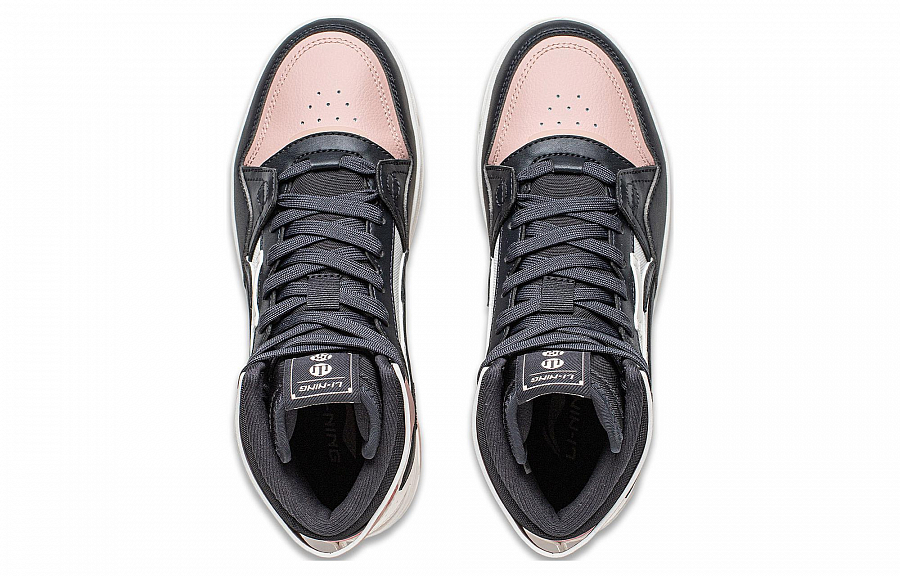 LiNing Yamahara 2.0 Anti Slip Wear Resistant High Top Skateboard Shoes Women's Dark Blue White Pink купить в интернет-магазине Yoocart с быстрой доставкой по России.