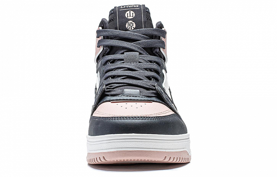 LiNing Yamahara 2.0 Anti Slip Wear Resistant High Top Skateboard Shoes Women's Dark Blue White Pink купить в интернет-магазине Yoocart с быстрой доставкой по России.