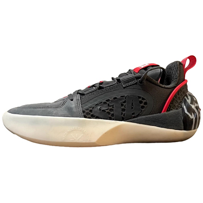 LiNing Full City 12 ENCORE Cushioning Wear-Resistant Low-Top Basketball Shoes Men's Gray Red