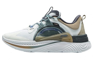 LiNing Spark Anti-Slip Wear-Resistant Low-Top Sports Casual Shoes Men's White