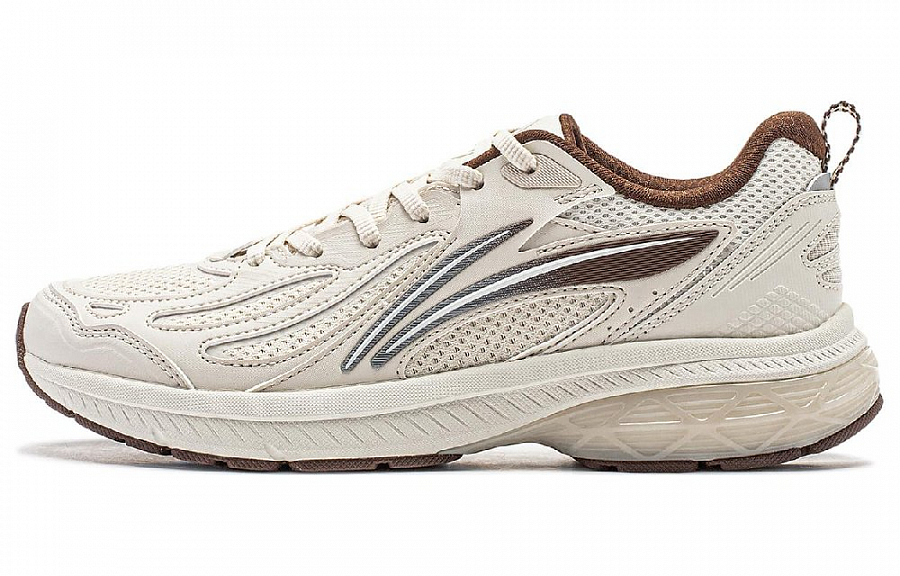LiNing Fuyao V2 Cushioning, Slip Resistant, And Abrasion Resistant Low Top Running Shoes Women's Pearl White купить в интернет-магазине Yoocart с быстрой доставкой по России.