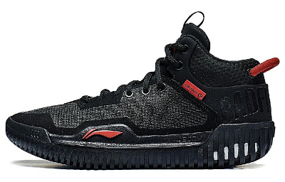 LiNing Badfive 3 Anti Slip Wear Resistant Mid Top Basketball Shoes Men's Black