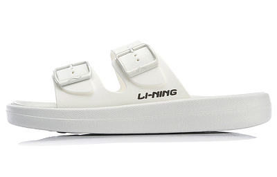 LiNing Clap EVA Quiet Slide Slippers Women's White