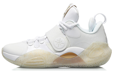 LiNing All City 8 All City Cushioning Anti-Slip And Wear-Resistant Rebound Low-Top Basketball Shoes Men's White