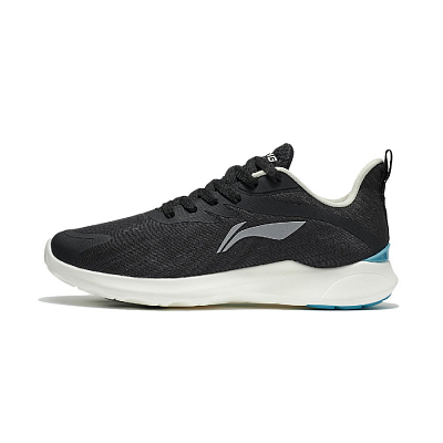 LiNing Shock Absorbing, Non Slip, Wear Resistant, Breathable And Lightweight Low Top Running Shoes Men's Black