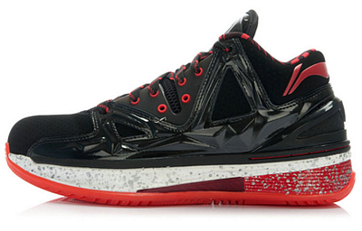 LiNing WOW 2 Return, Announcement Mid Top Basketball Shoes Men's Red Black