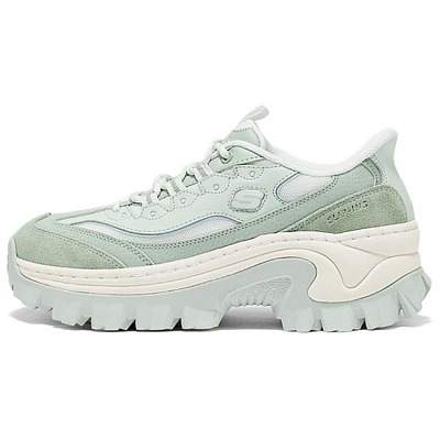 Skechers Abrasion Resistant Low Top Casual Shoes Women's Green