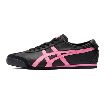 Onitsuka Tiger MEXICO 66 Breathable Low Top Casual Shoes Women's Black Pink
