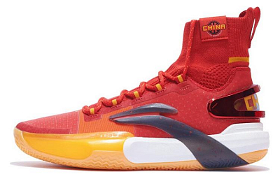 LiNing Speed 9 Ultra Cushioning Anti-Slip And Wear-Resistant High-Top Basketball Shoes Bright Neon Red