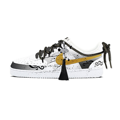 Nike Court Vision 1 Skateboard Shoes Men Low-Top Gray