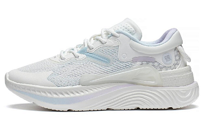 LiNing Spark Lite Anti-Slip Wear-Resistant Low-Top Sports Casual Shoes Women's Mist White