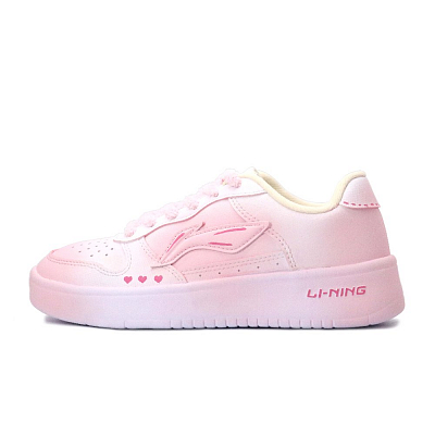 LiNing Pontoon Boats Lightweight And Breathable Low top Skateboard Shoes Women's Pink