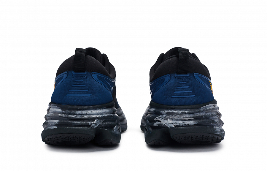 HOKA ONE ONE Bondi 8 Abrasion Resistant Low Top Running Shoes Men's Black Blue Red купить в интернет-магазине Yoocart с быстрой доставкой по России.