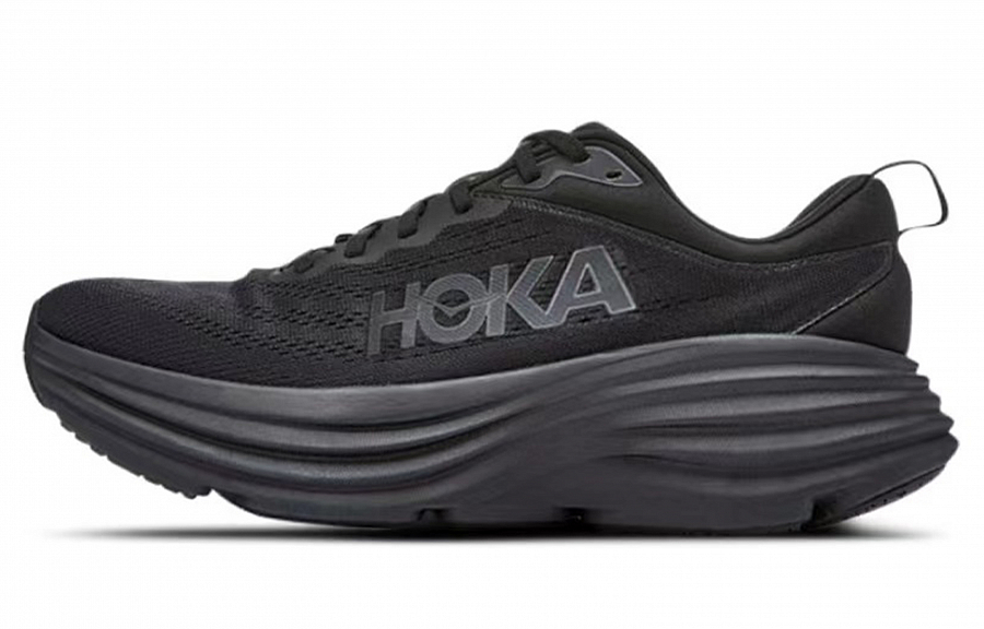 HOKA ONE ONE Bondi 8 Abrasion Resistant Low Top Running Shoes Men's Black Blue Red купить в интернет-магазине Yoocart с быстрой доставкой по России.