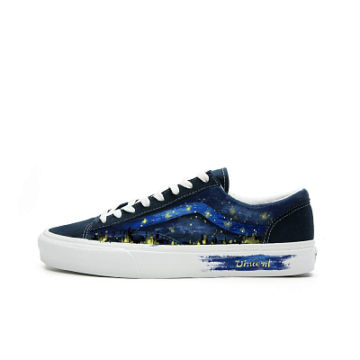 Vans Style 36 Abrasion Resistant Low Top Skateboard Shoes Unisex Blue