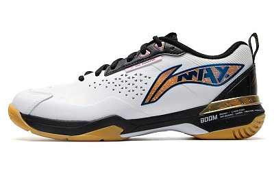 LiNing MAX Slip Resistant And Breathable Low Top Badminton Shoes Unisex White/Black