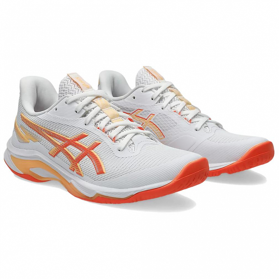 ASICS NETBURNER BALLISTIC FF 4 Abrasion Resistant Low top Training Shoes Women's White Orange Red купить в интернет-магазине Yoocart с быстрой доставкой по России.