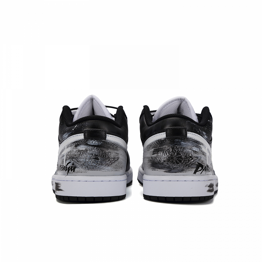 Jordan Air Jordan 1 Midnight Galaxy Abrasion Resistant Low Top Vintage Basketball Shoes Men's Black Gray купить в интернет-магазине Yoocart с быстрой доставкой по России.