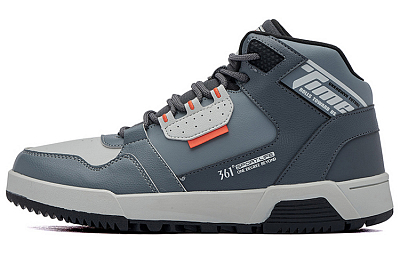 361° Skateboard Shoes Men High-Top Smoke Gray