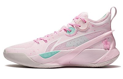 LiNing SONIC 10 V1 Durable Cushioning Support Performance Basketball Shoes Primrose Pink Cherry Blossom Blossom