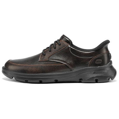Skechers Arch Fit Abrasion Resistant Low Top Casual Shoes Men's Dark Brown