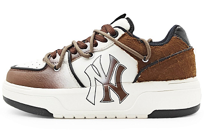 MLB Chunky Liner Abrasion Resistant Low Top Skateboard Shoes Unisex Brown