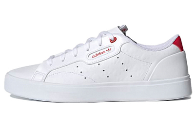 Adidas Sleek 'Heart Embossed   White Scarlet' Women's