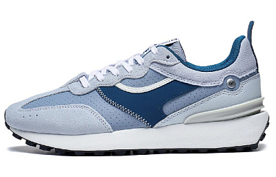 LiNing Fangyuan Classic Anti-Slip Wear-Resistant Low-Top Casual Shoes Men's Blue Gray
