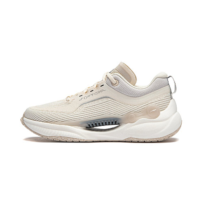 LiNing Low top Casual Shoes Women's Ecru Gray