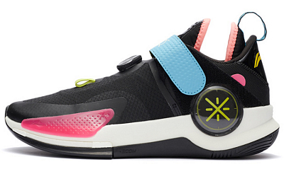 LiNing Wade Fission 7 V2 Shock Absorbers Low Top Basketball Shoes Men's Black Blue Pink