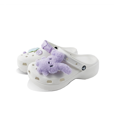 Crocs Classic Platform Clog Clogs Unisex White