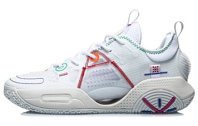 LiNing All City 9 V1.5 Anti-Slip Wear-Resistant Low-Top Basketball Shoes White