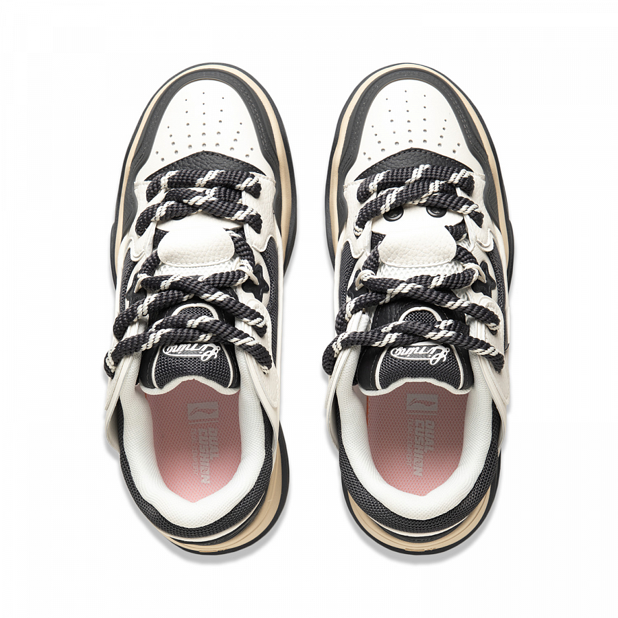 LiNing Zhi Cheng 2.0 Low-Top Skateboard Shoes Men's Black White купить в интернет-магазине Yoocart с быстрой доставкой по России.