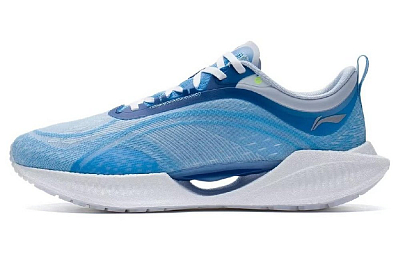 LiNing Super Light 19 Cushioning Anti-Slip And Wear-Resistant Low-Top Running Shoes Men's Blue White