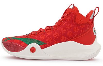 LiNing CJ 1 CJ 1 Cushioning, Slip Resistant, Abrasion Resistant, Coverage, Support Mid Top Basketball Shoes Men's Red
