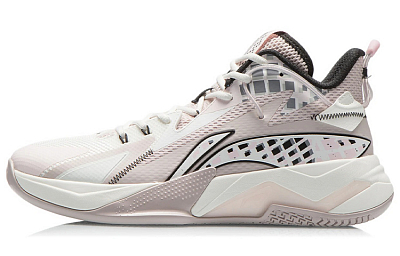 LiNing Fighting Falcon Durable Breathable Mid-Top Basketball Shoes Men's Serene Purple